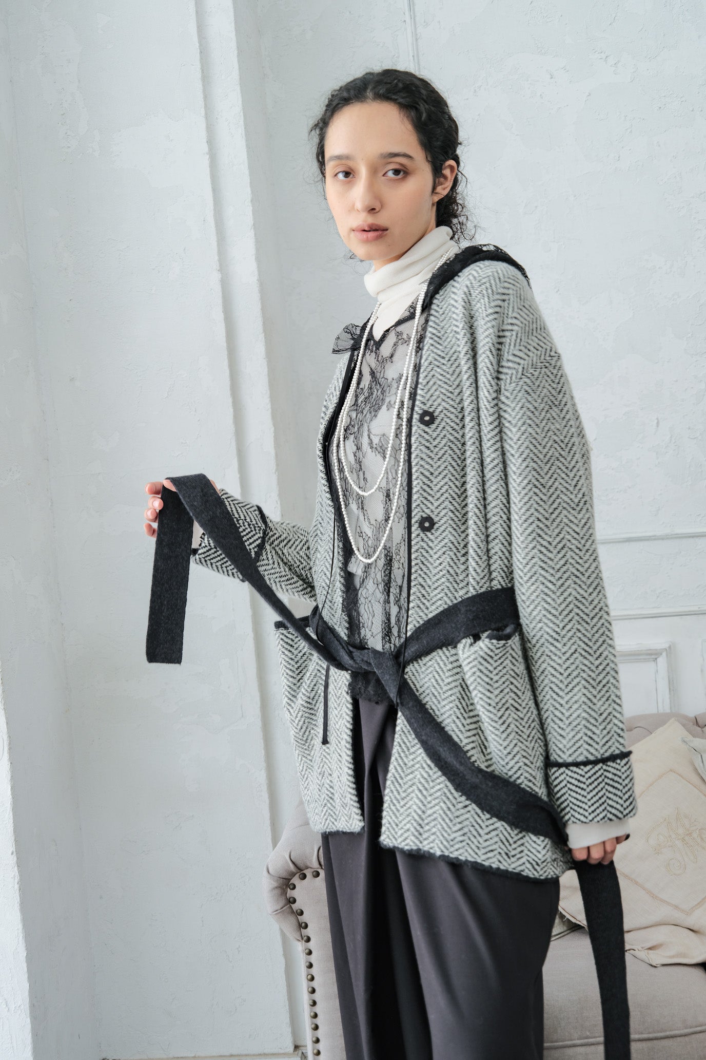 MOCOCHI Rib Turtleneck Pullover