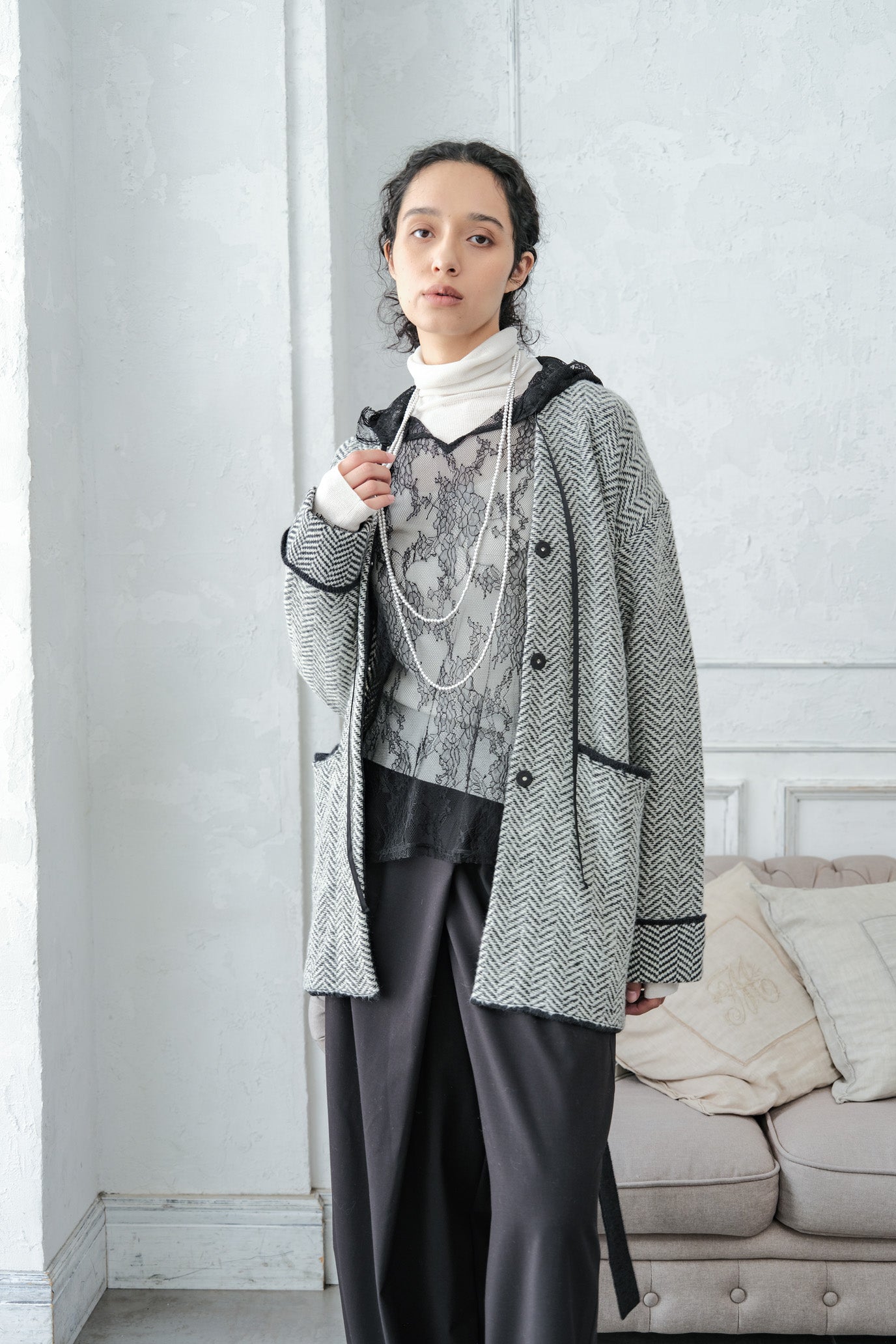 MOCOCHI Rib Turtleneck Pullover