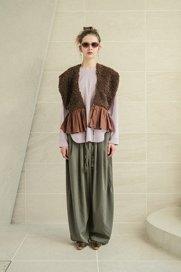 Side Tuck Trousers