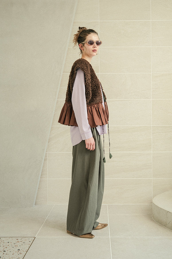 Side Tuck Trousers