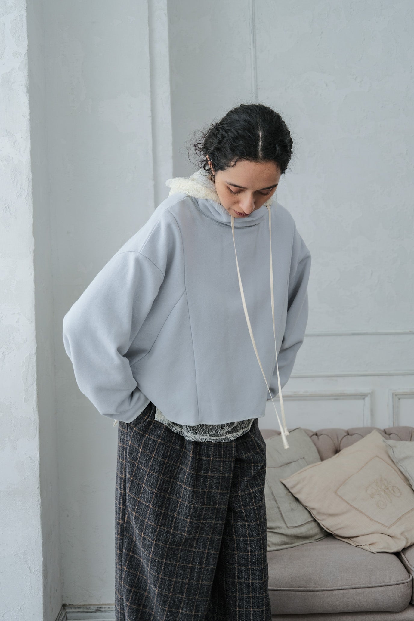 Lace Hood Pullover