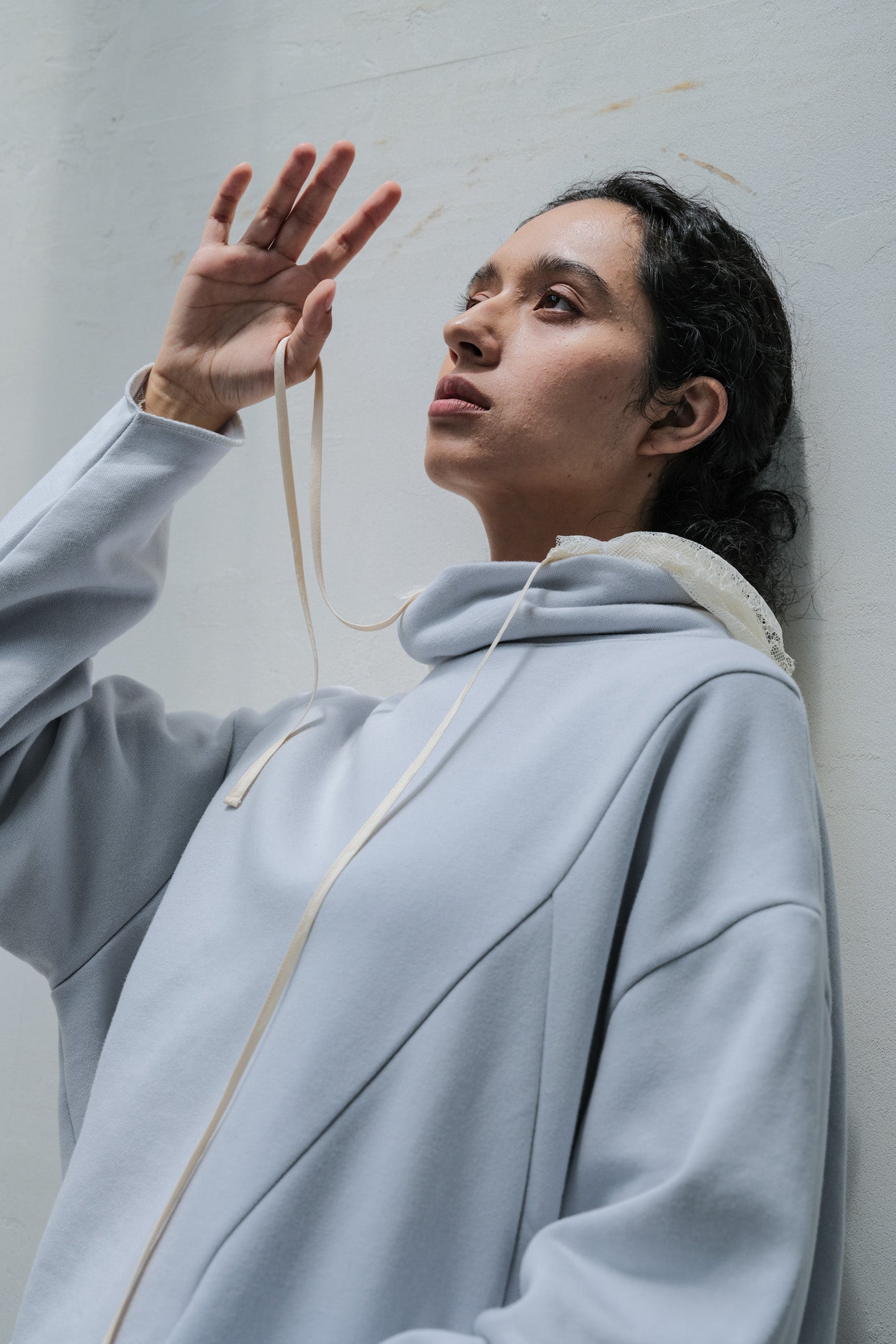 Brushed French Terry Hem Pullover