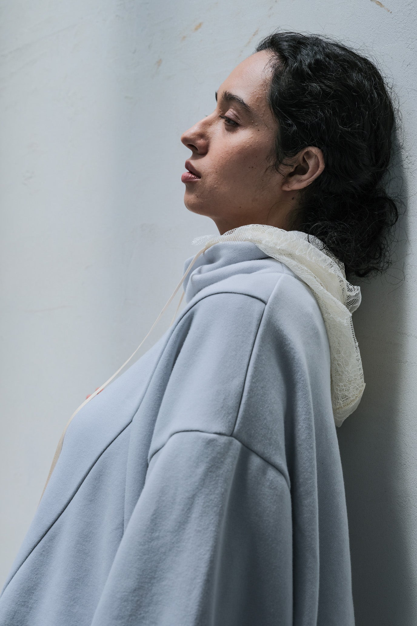 Brushed French Terry Hem Pullover
