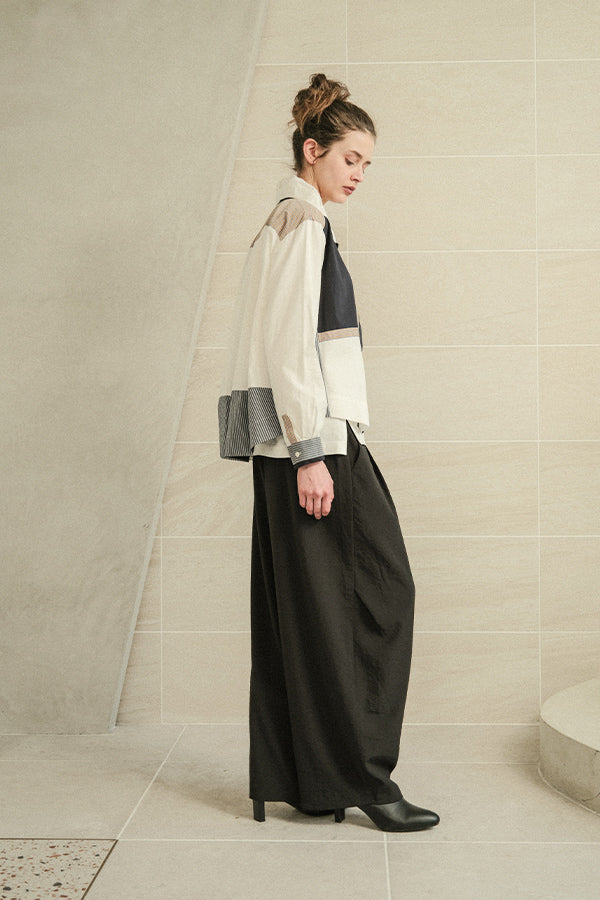 Side Tuck Trousers