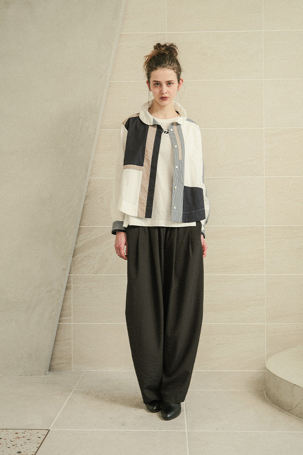 Side Tuck Trousers