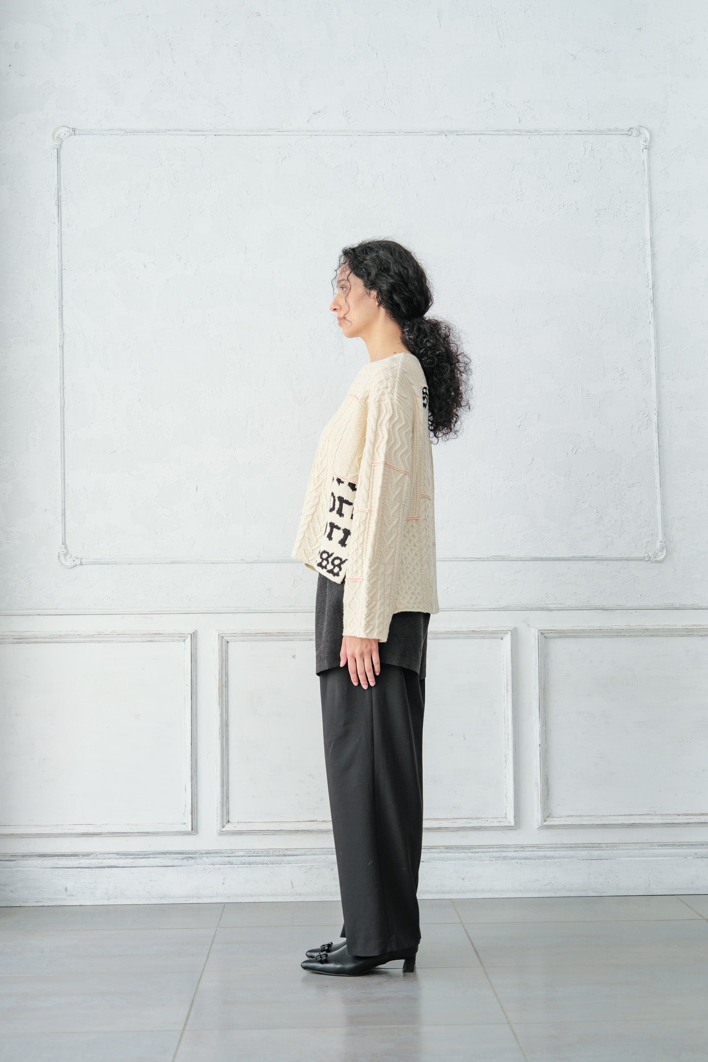 Cable Patchwork Pullover
