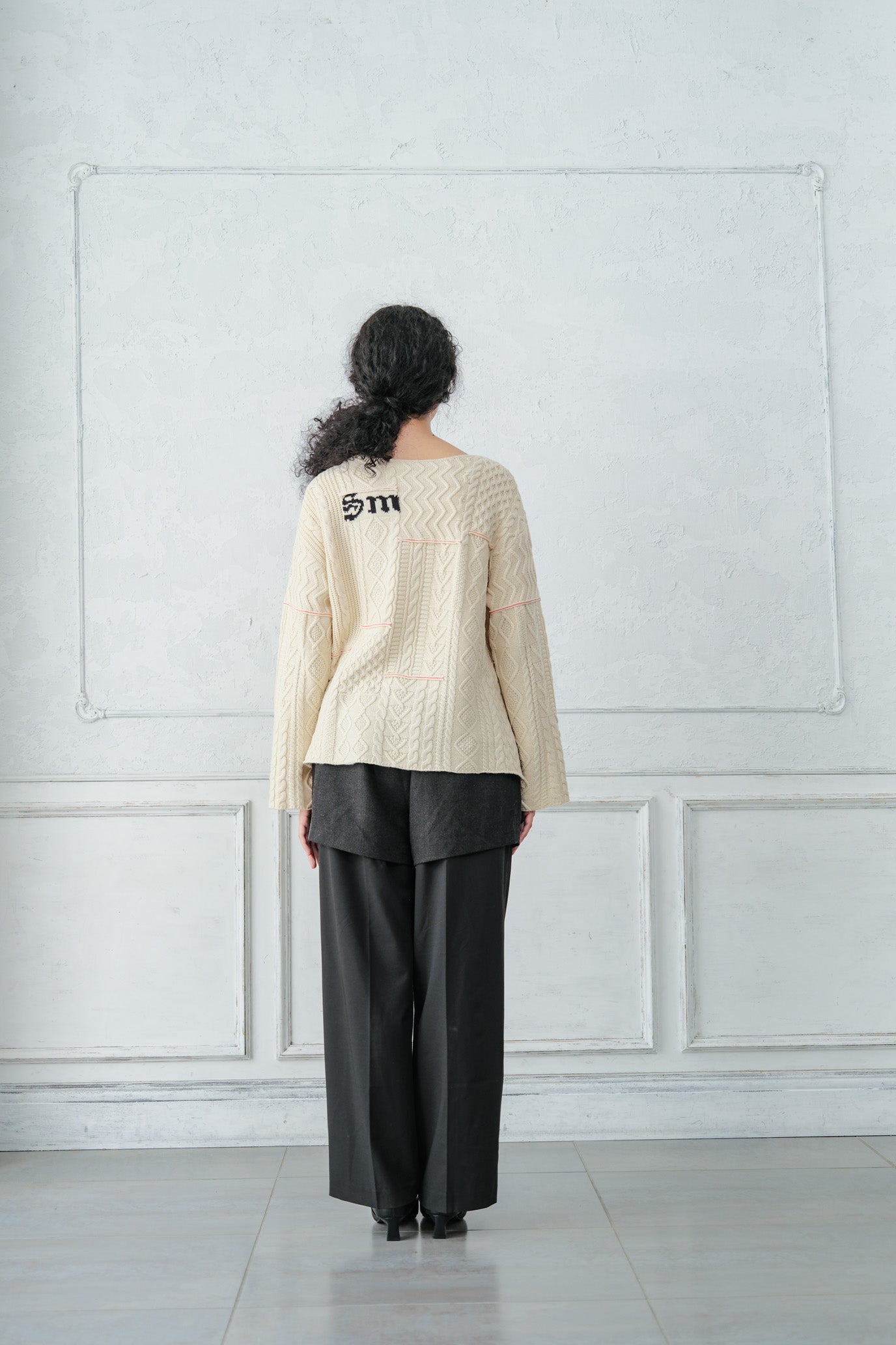 Cable Patchwork Pullover