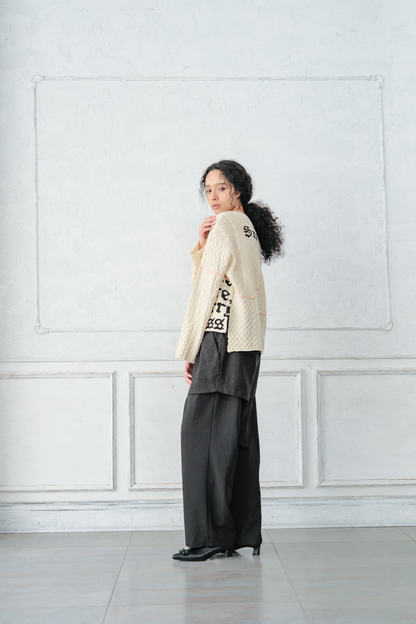 Cable Patchwork Pullover