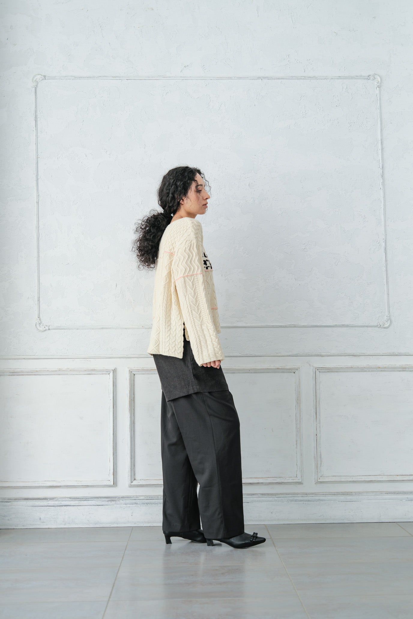 Cable Patchwork Pullover