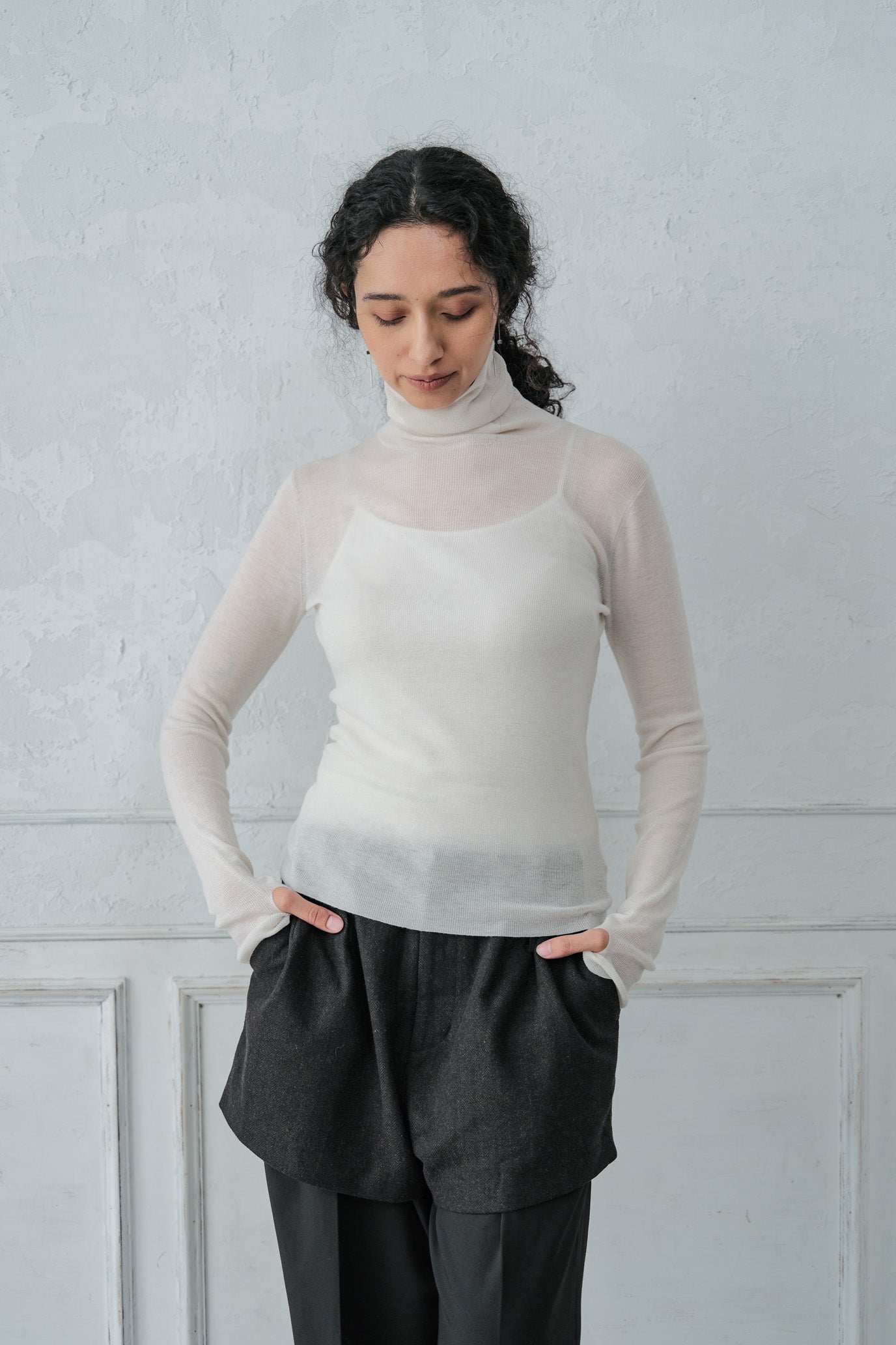 MOCOCHI Rib Turtleneck Pullover