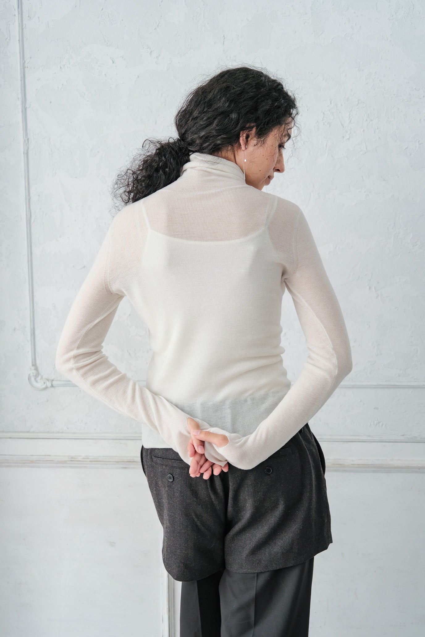 MOCOCHI Rib Turtleneck Pullover