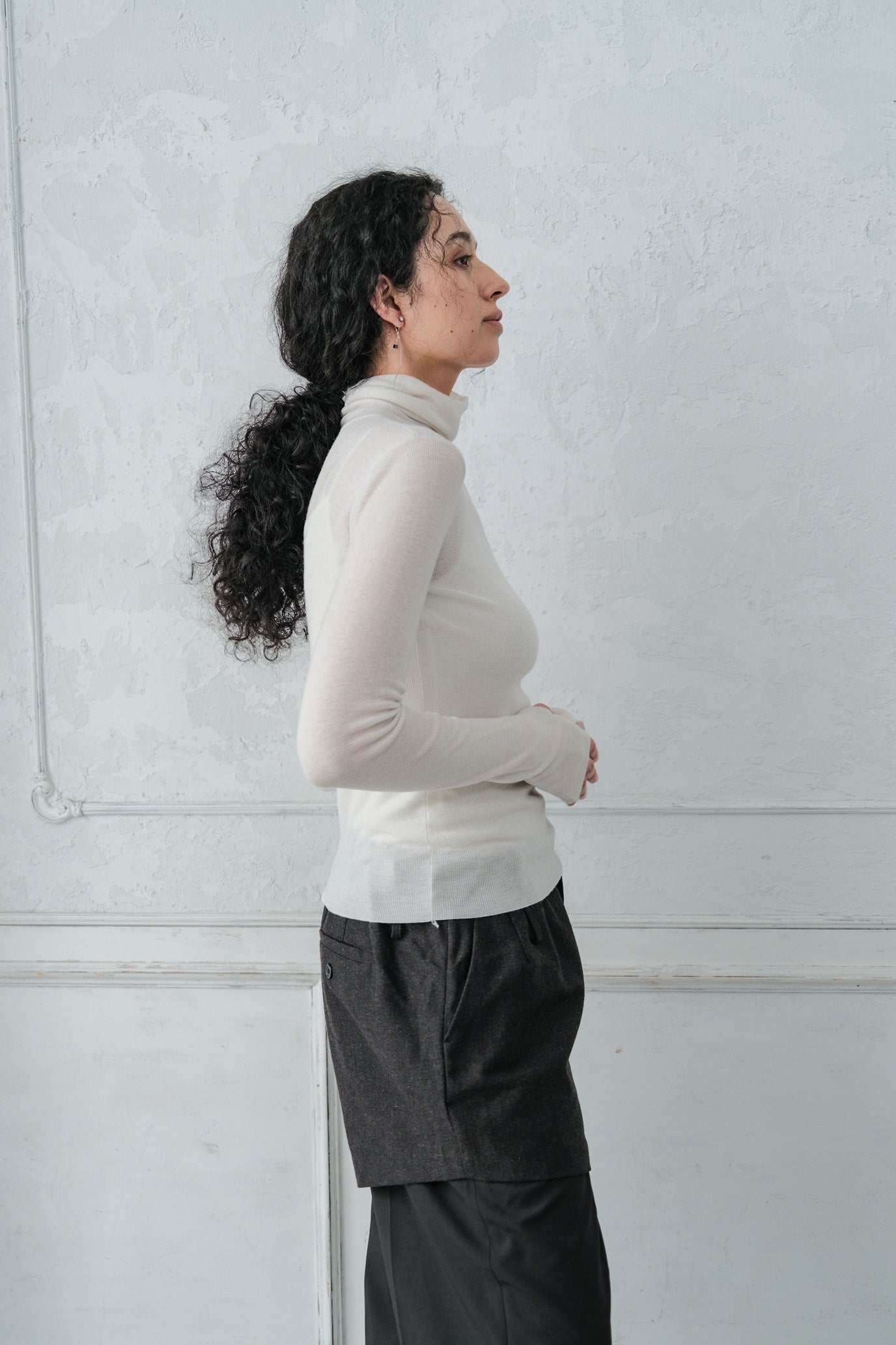 MOCOCHI Rib Turtleneck Pullover