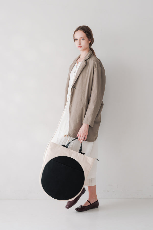 Round Motif Two-Tone 2-Way Bag