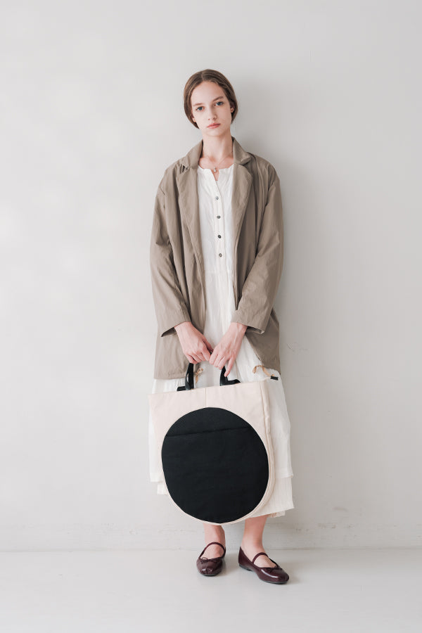 Round Motif Two-Tone 2-Way Bag