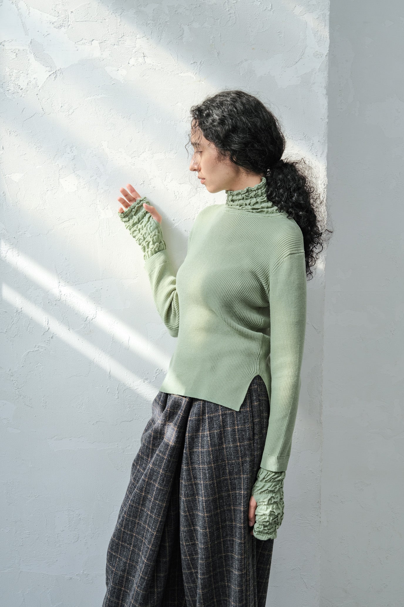 Lace Rib Pullover