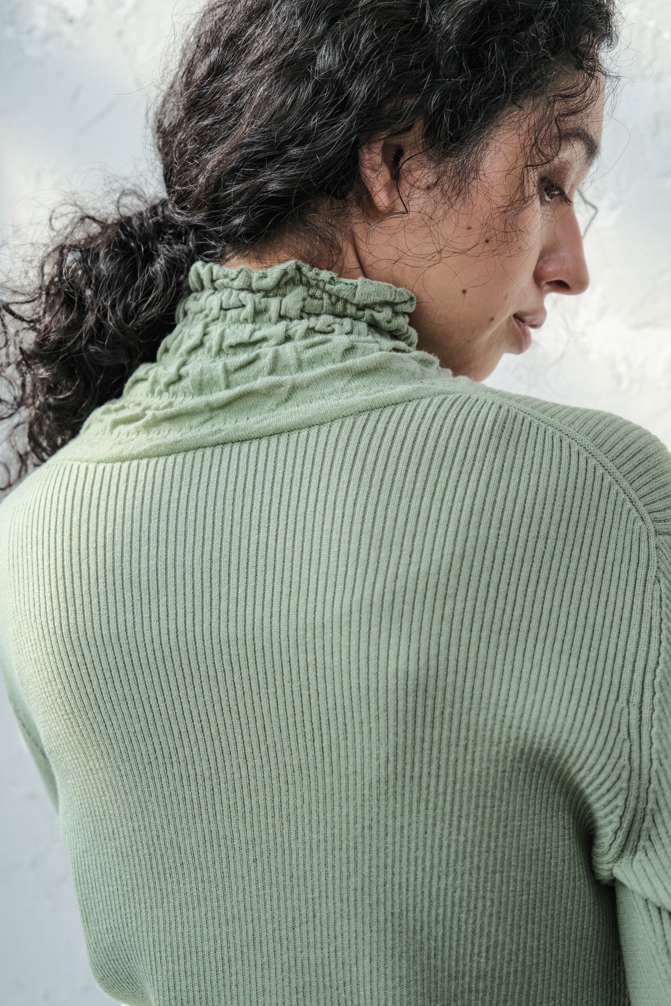 Lace Rib Pullover