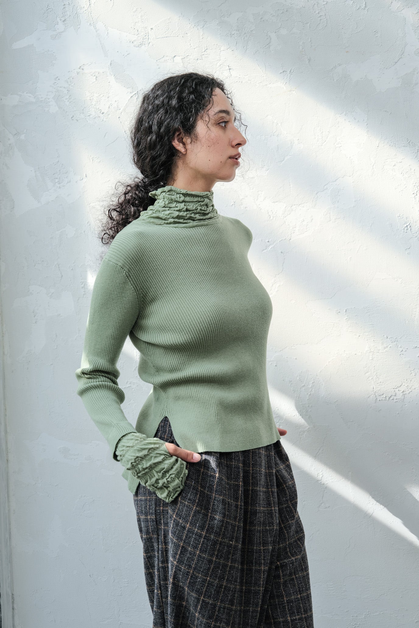 Lace Rib Pullover