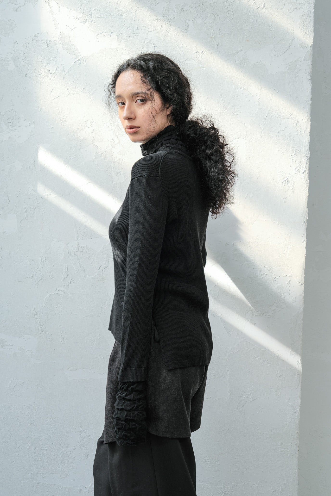 Lace Rib Pullover