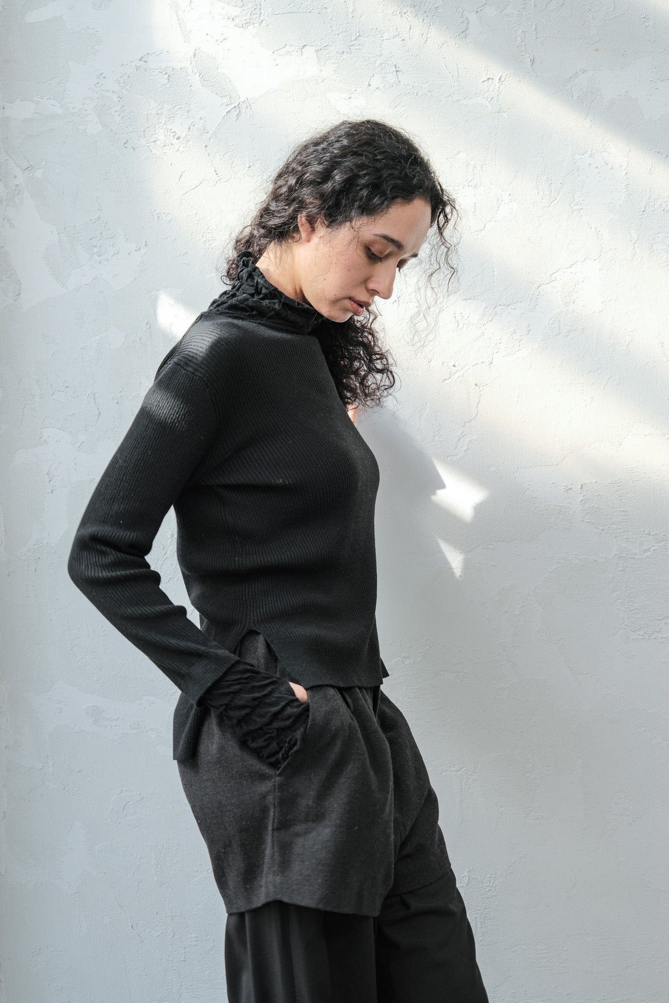 Lace Rib Pullover