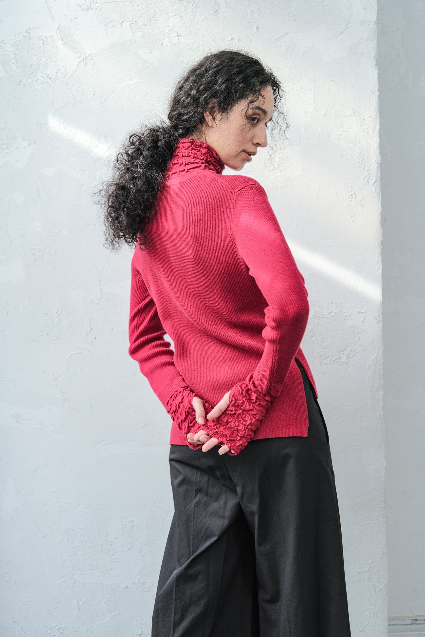 Lace Rib Pullover