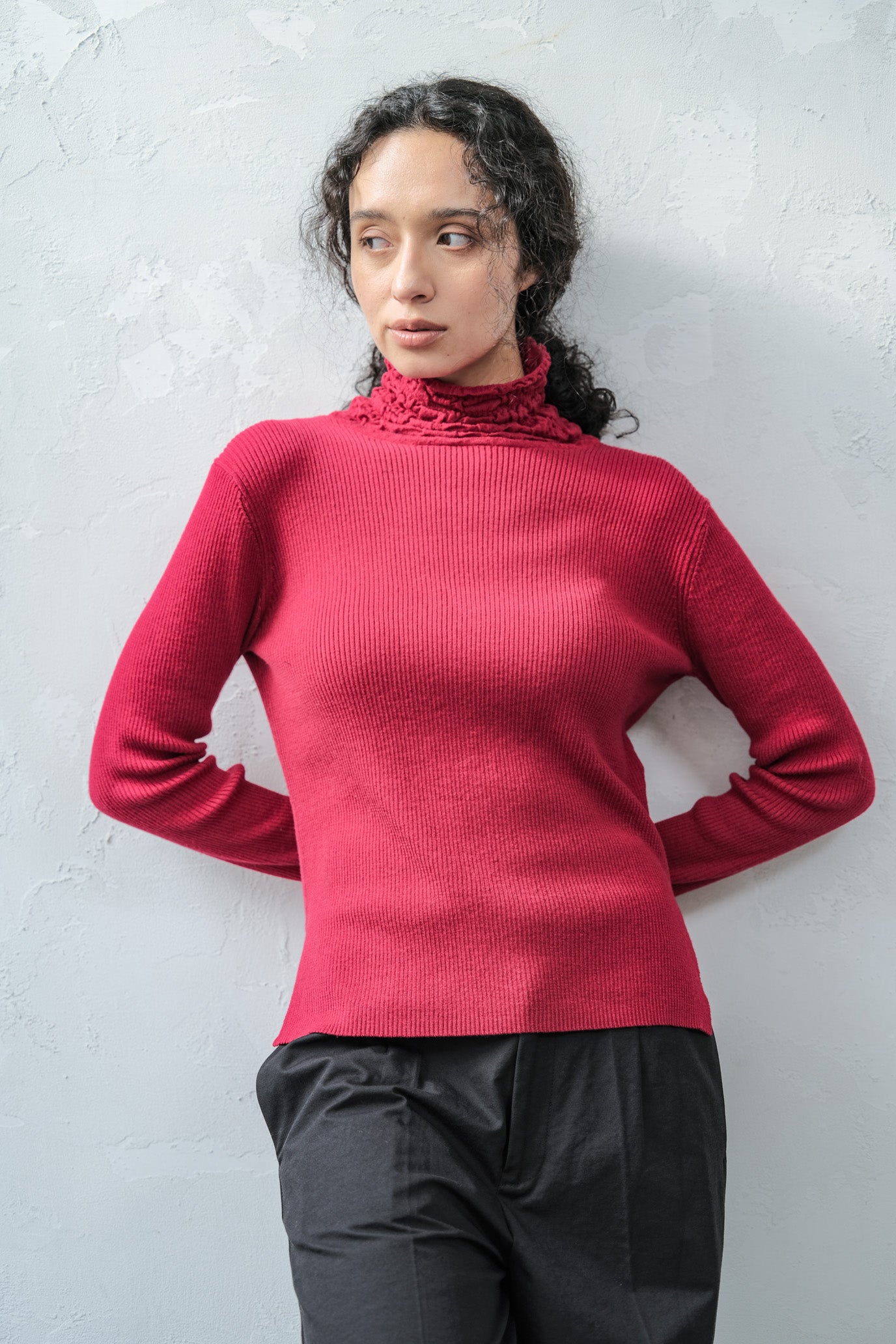 Lace Rib Pullover