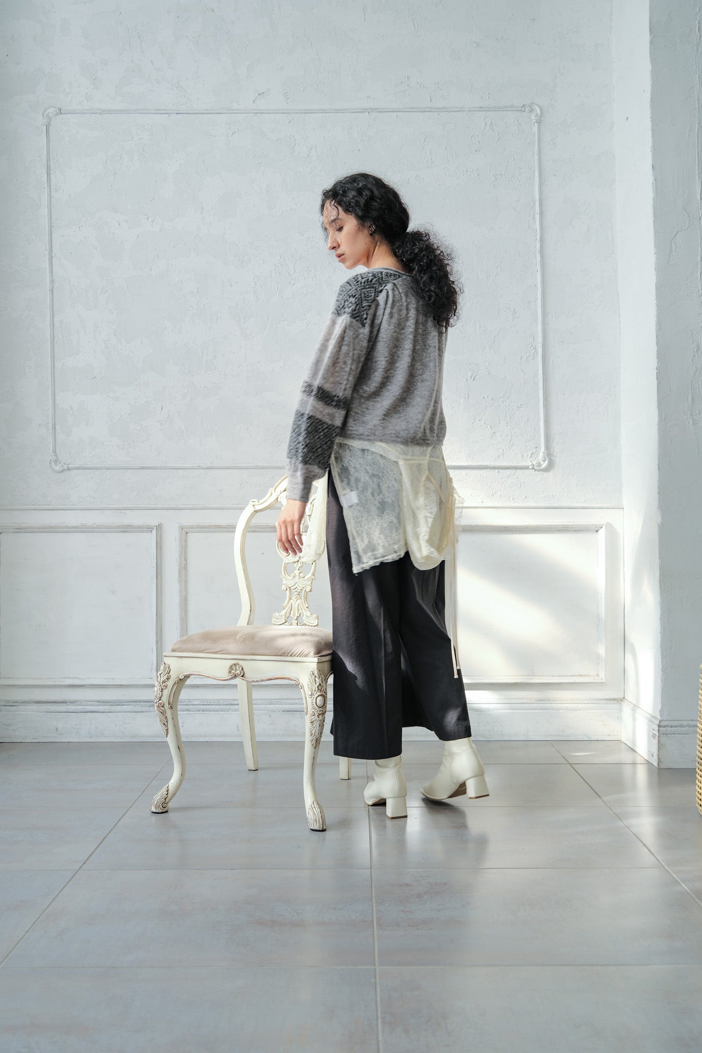 Lace Hood Pullover