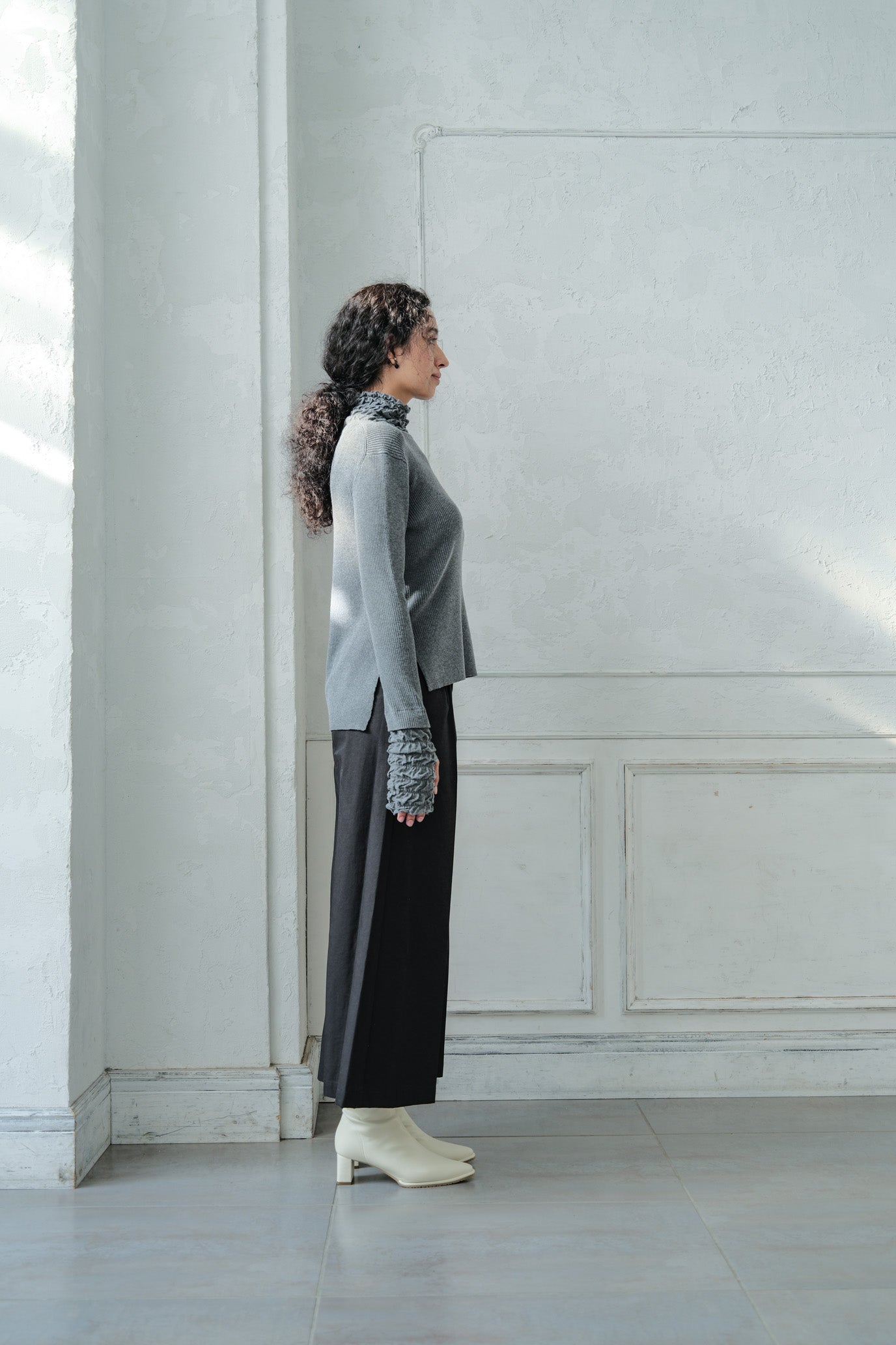 Lace Rib Pullover