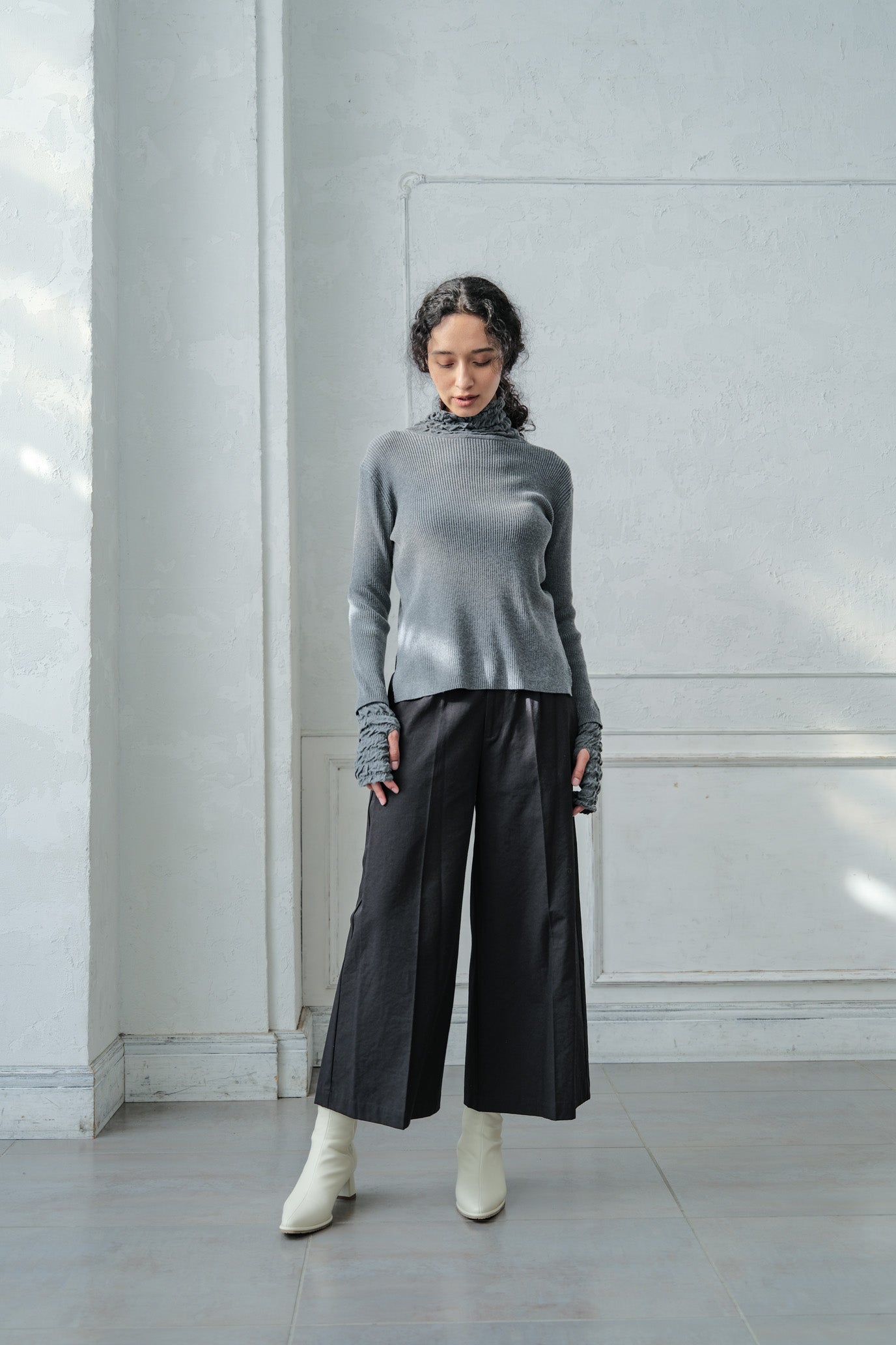 Lace Rib Pullover