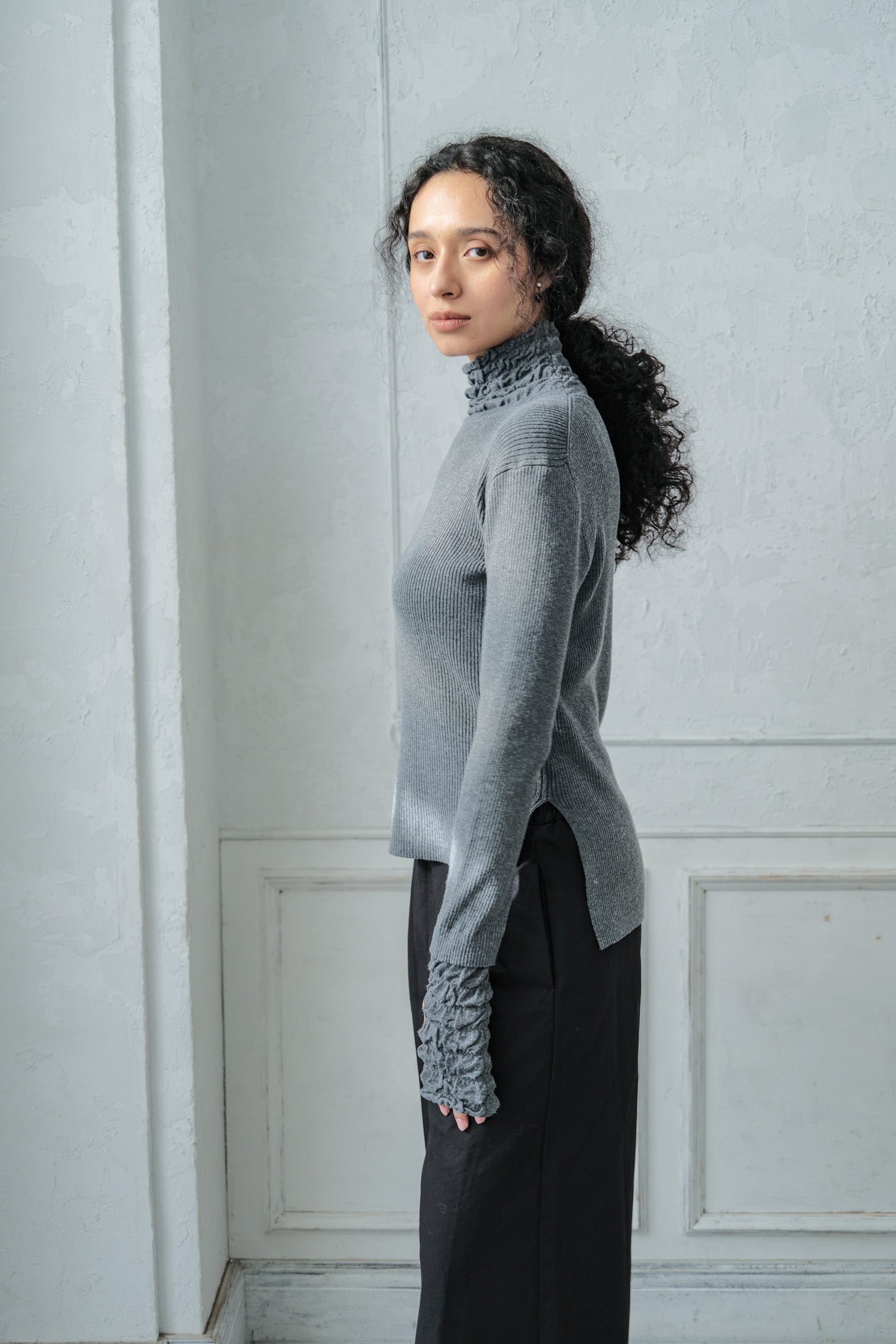 Lace Rib Pullover