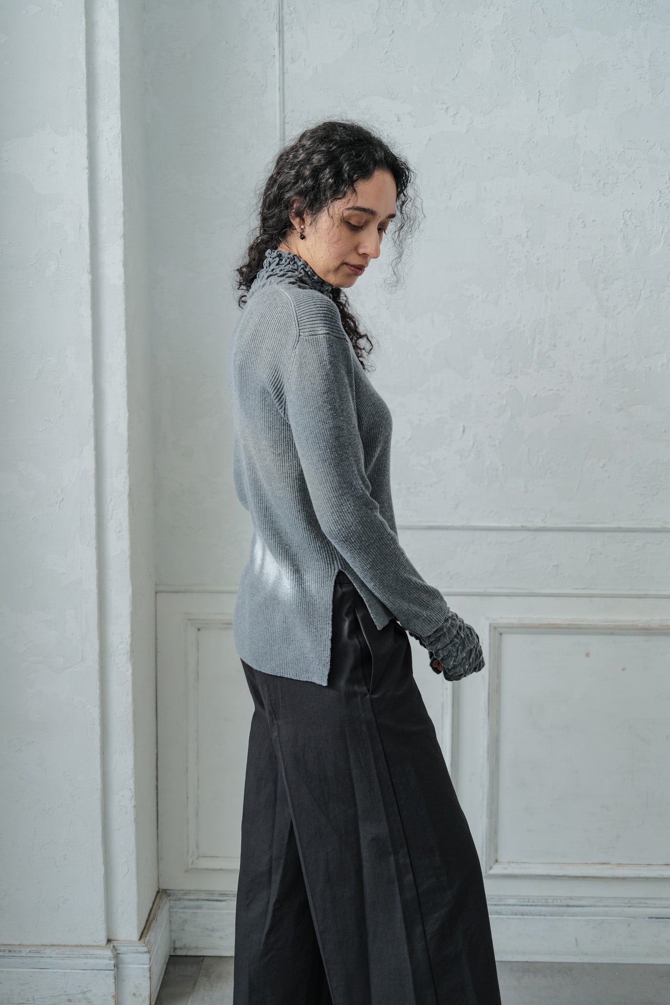 Lace Rib Pullover