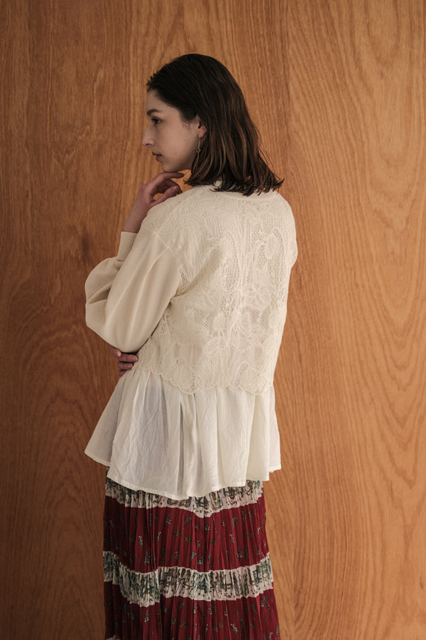 Floral Veil Cardigan