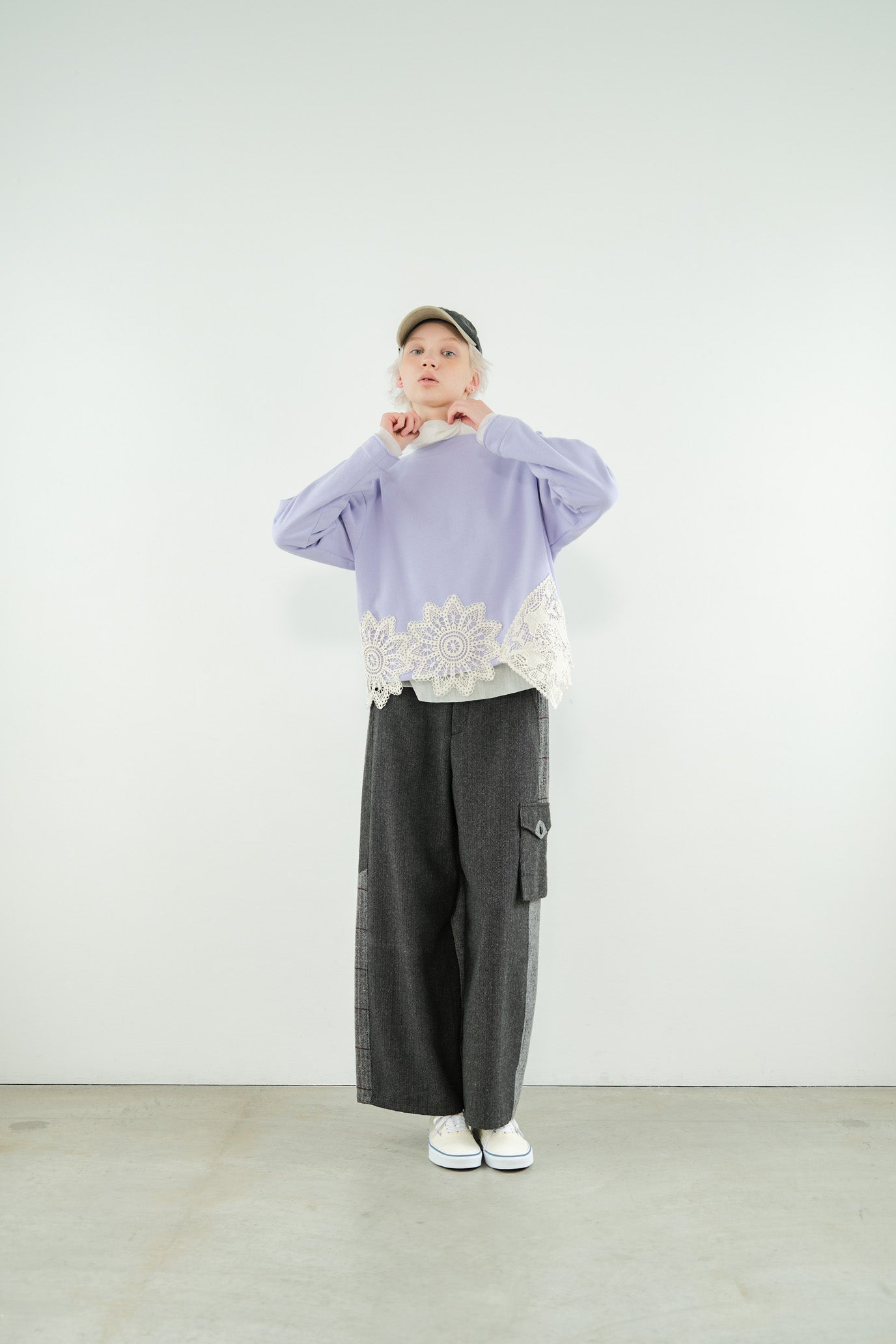 Double Tulle High Neck Inner Top