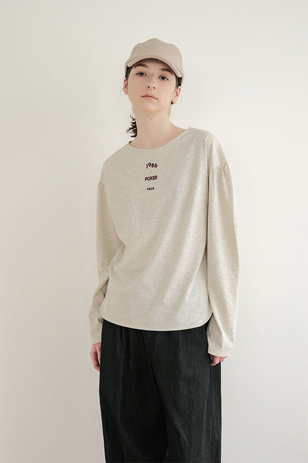 Gather Sleeve Long Sleeve T-Shirt