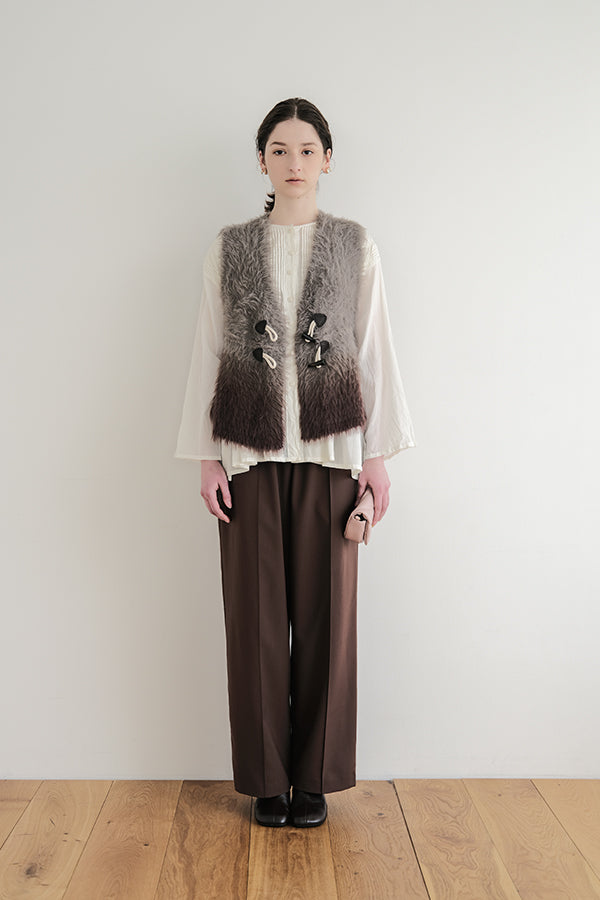 Space-Dyed Feather Flare Vest