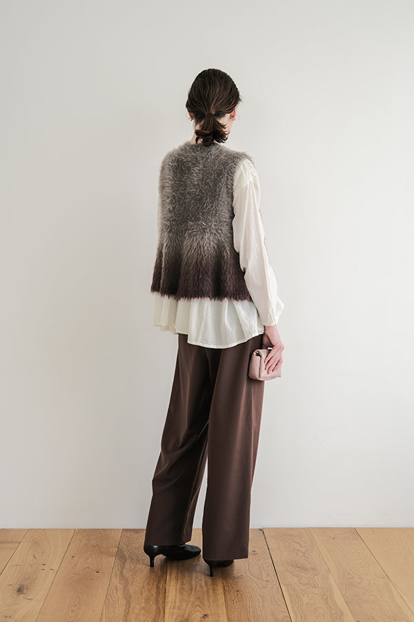 Space-Dyed Feather Flare Vest