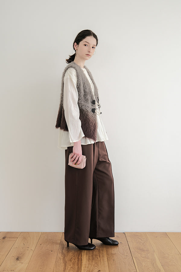 Space-Dyed Feather Flare Vest