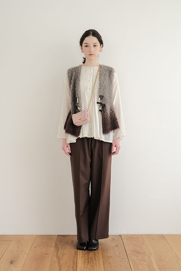 Space-Dyed Feather Flare Vest