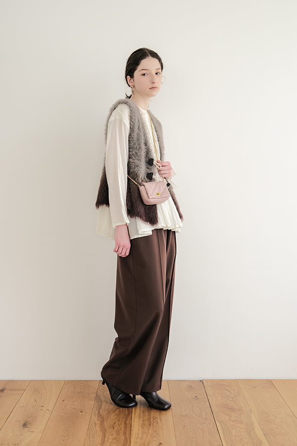 Space-Dyed Feather Flare Vest