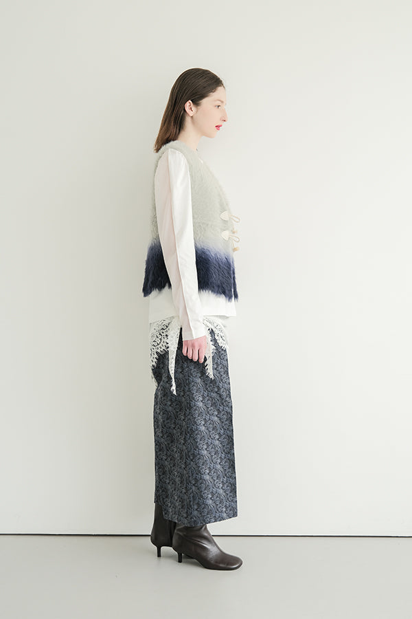Jacquard Wide-Leg Trousers
