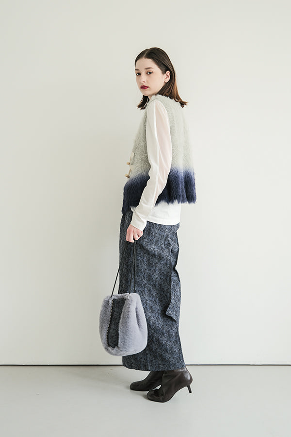 Space-Dyed Feather Flare Vest