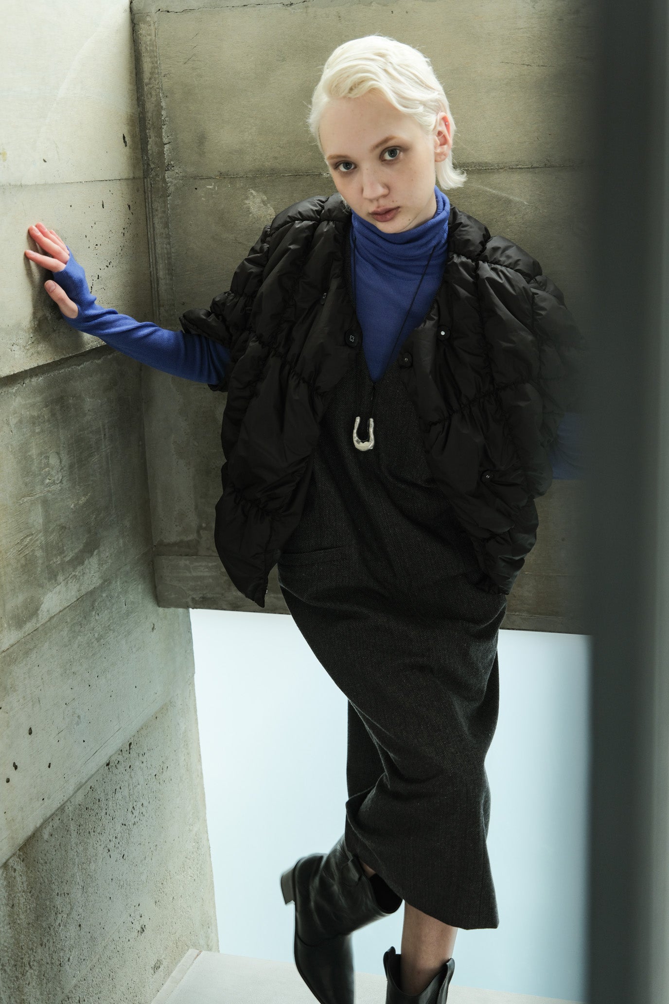 Shirred Padded Vest