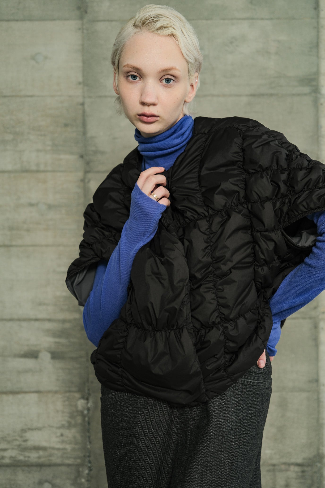 Shirred Padded Vest