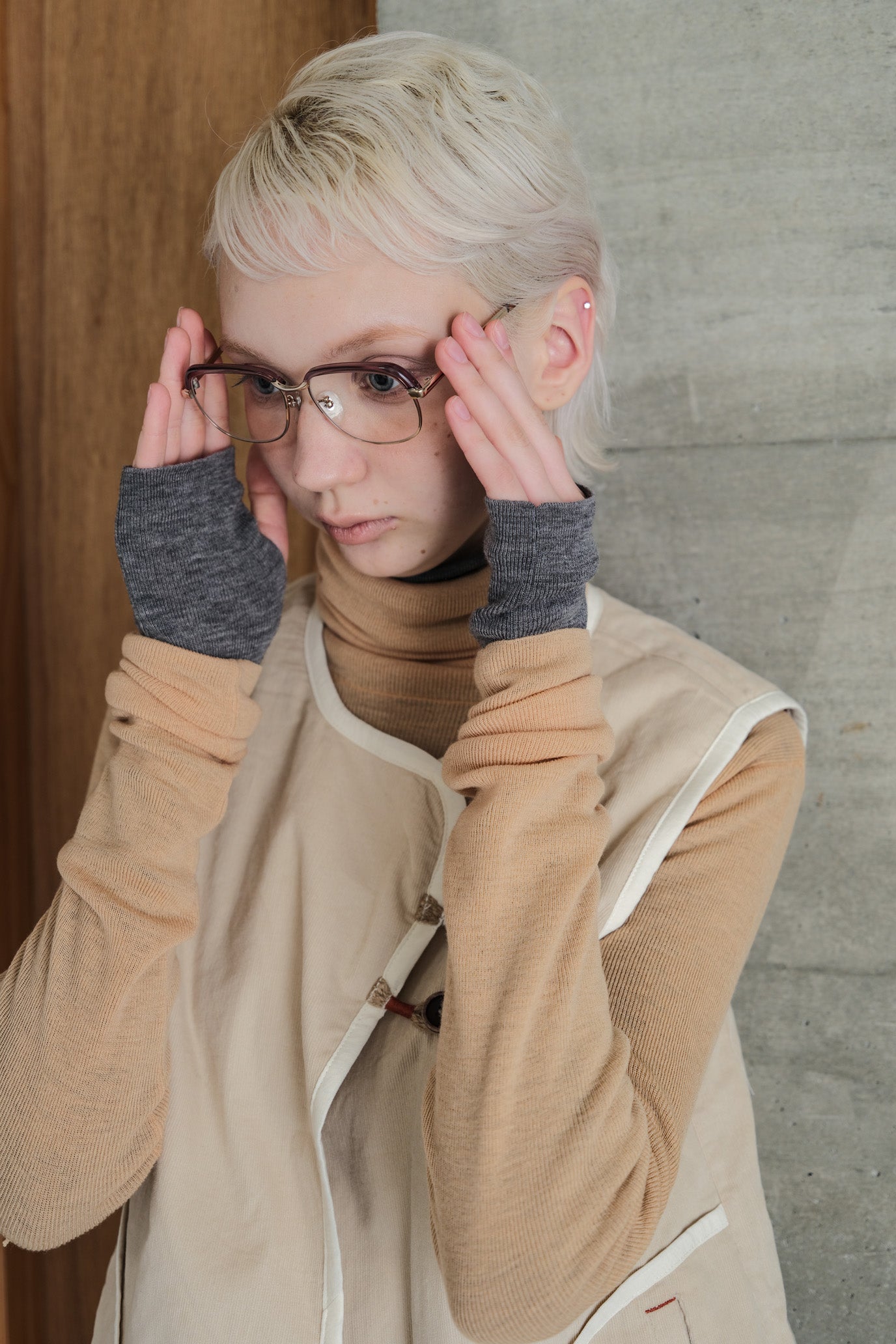 MOCOCHI Rib Turtleneck Pullover