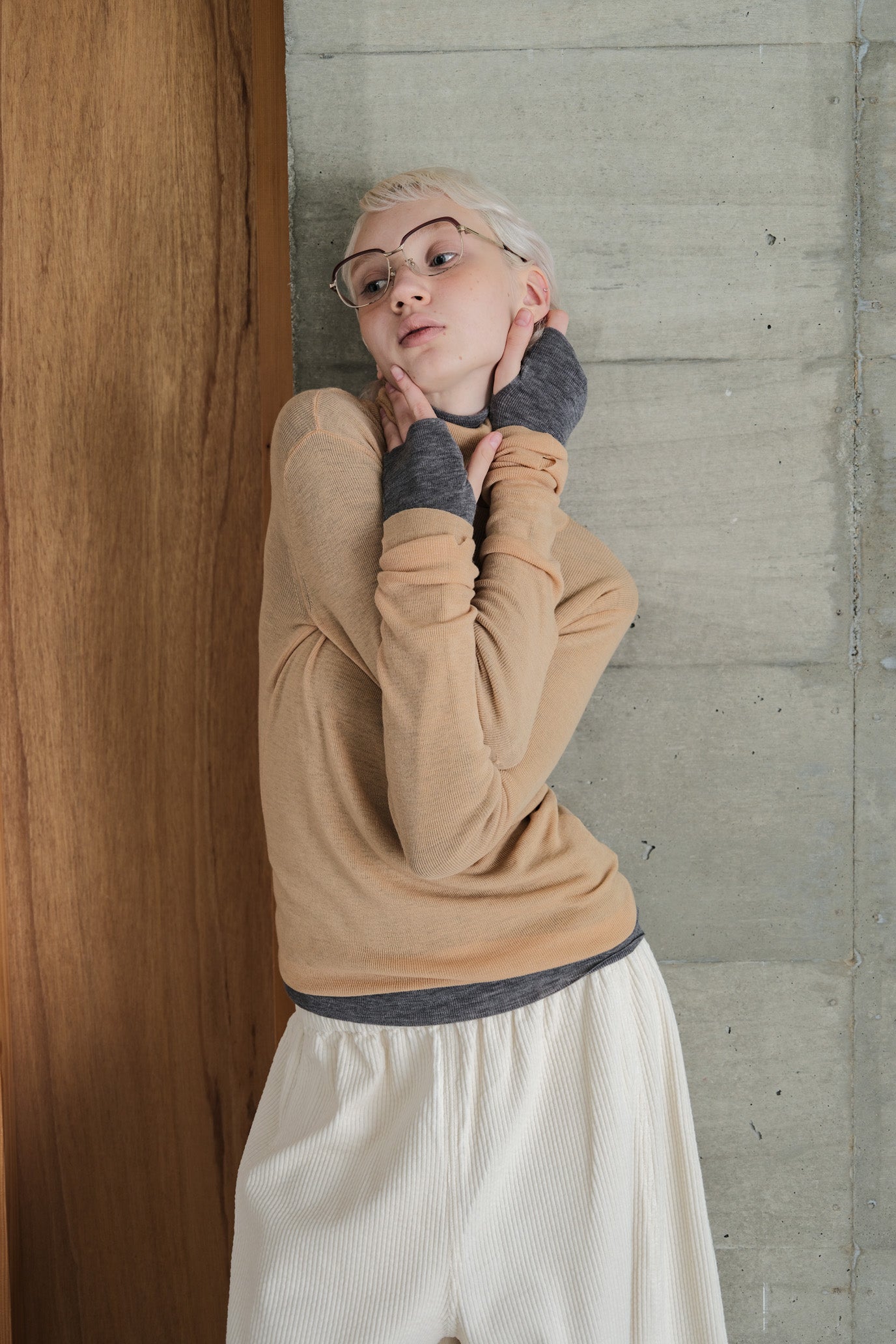 MOCOCHI Rib Turtleneck Pullover