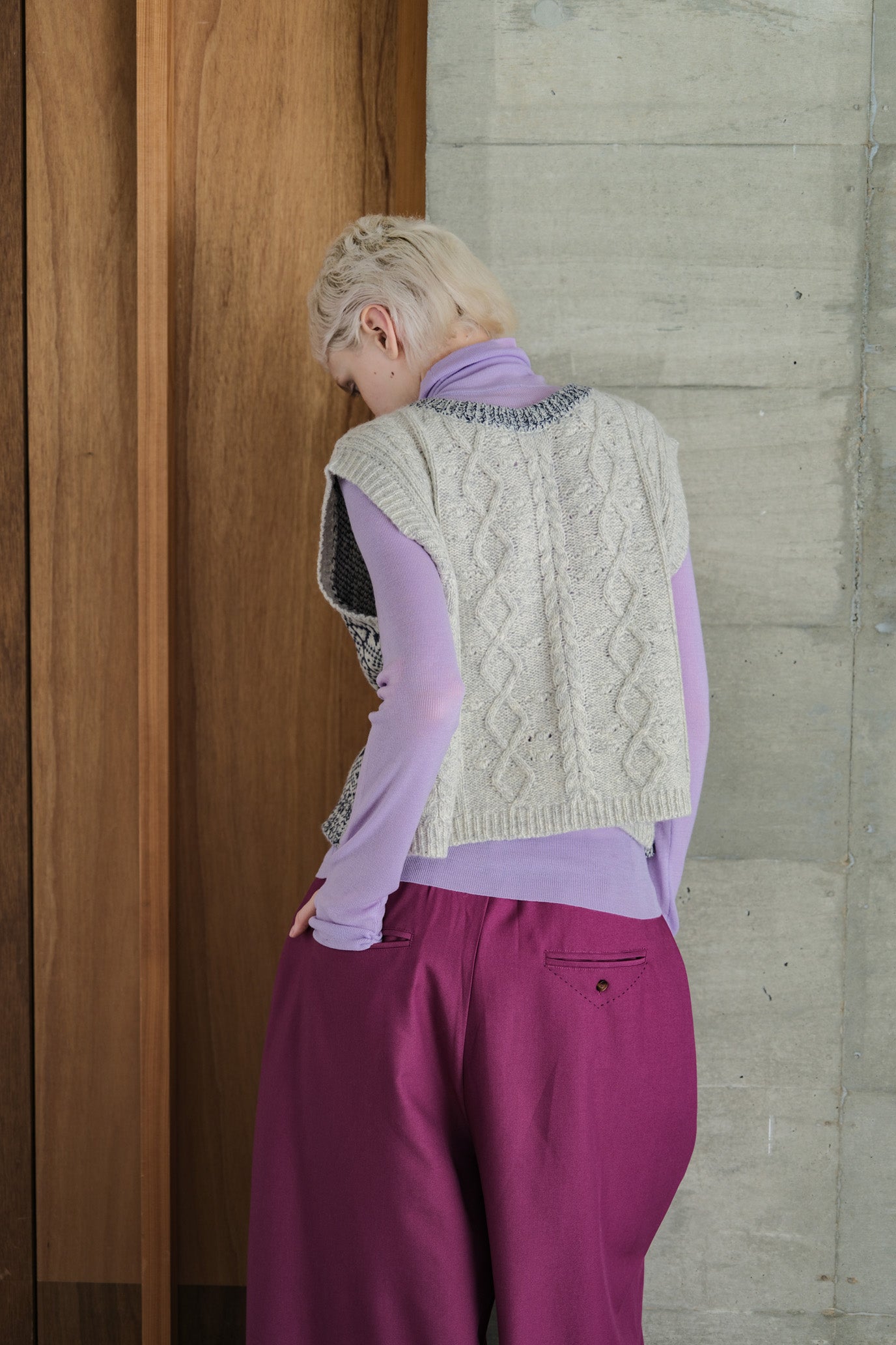 2-Way Aran Nordic Vest