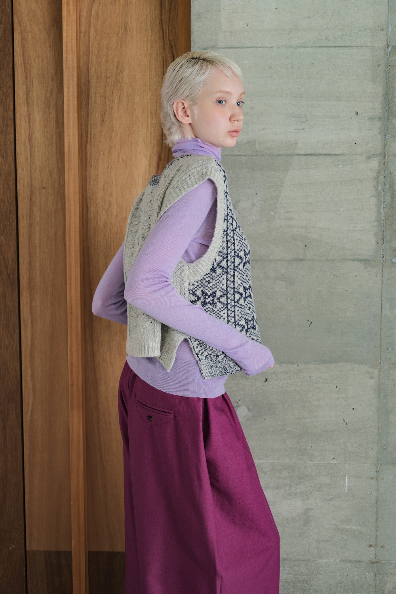 2-Way Aran Nordic Vest