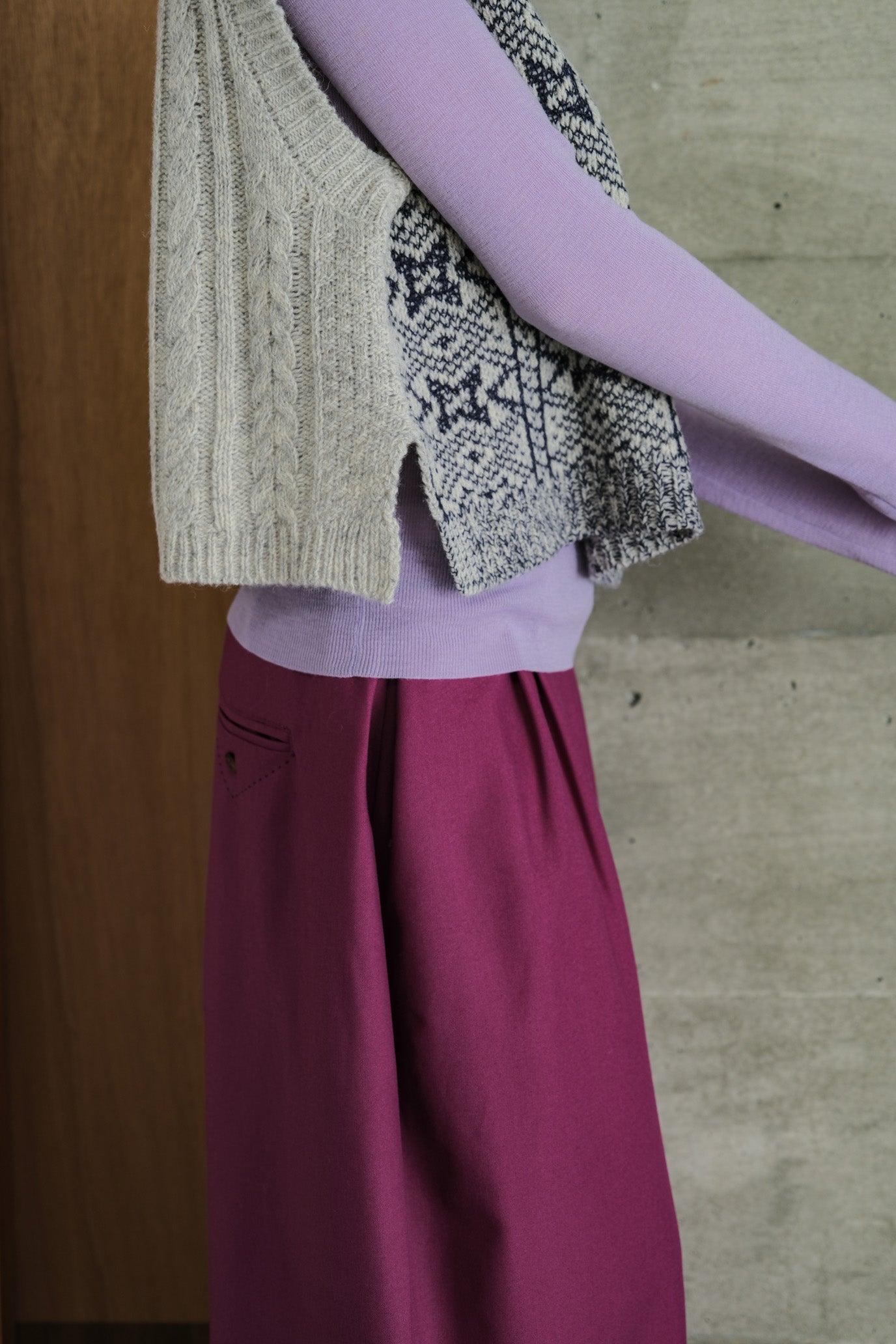 2-Way Aran Nordic Vest