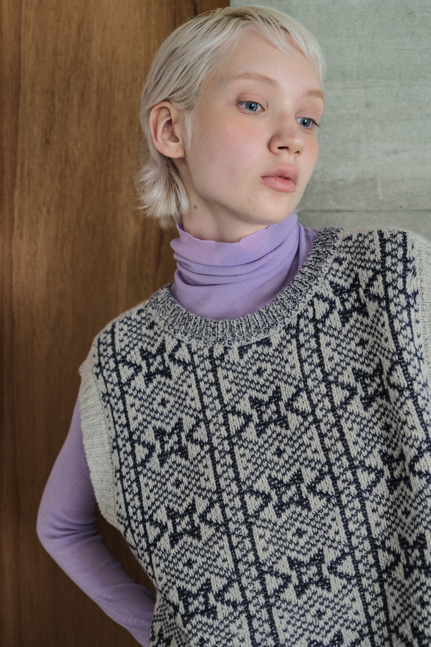 2-Way Aran Nordic Vest