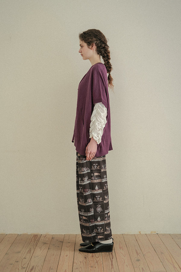 Concealed Placket Cocoon Oversized Vest