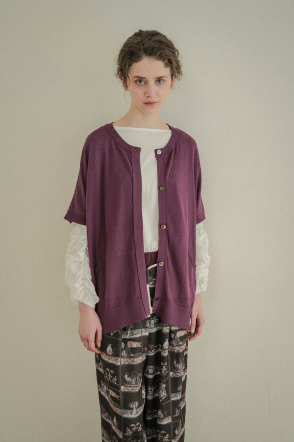 Concealed Placket Cocoon Oversized Vest